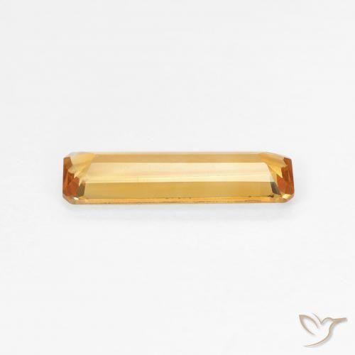 Citrino Arancione-Oro medio naturale da 0.86 ct, Ottagonale / Taglio smeraldo, VVS-VS