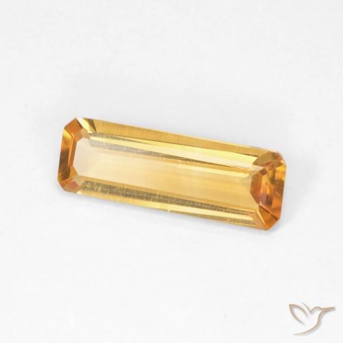 Citrino Arancio Scuro-Oro naturale da 1.04 ct, Ottagonale / Taglio smeraldo, VVS-VS