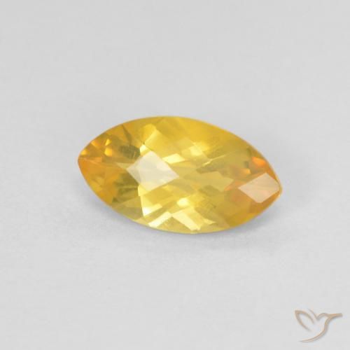 Citrino Dorato naturale da 0.88 ct, Taglio marquise, VS
