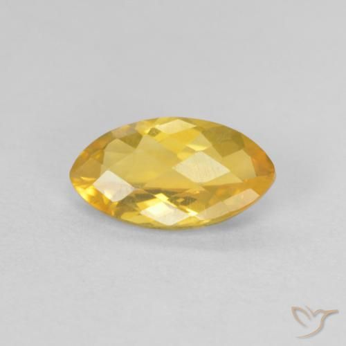 0.84ct Naturale Dorato Citrino, Taglio marquise, VS