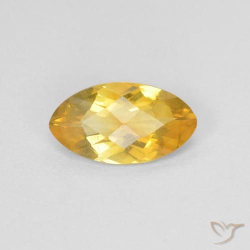 0.79ct Naturale Dorato Citrino, Taglio marquise, VS