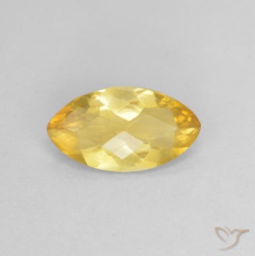 0.84ct Naturale Dorato Citrino, Taglio marquise, VS