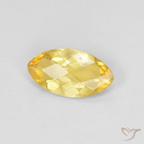 Citrino Dorato naturale da 0.84 ct, Taglio marquise, VS