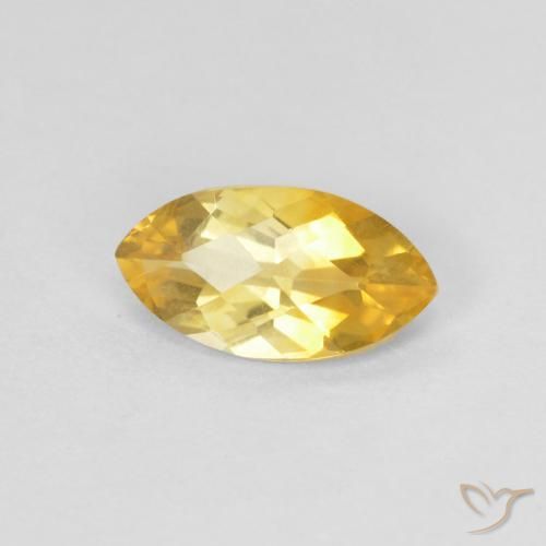 Citrino Dorato naturale da 0.71 ct, Taglio marquise, VS