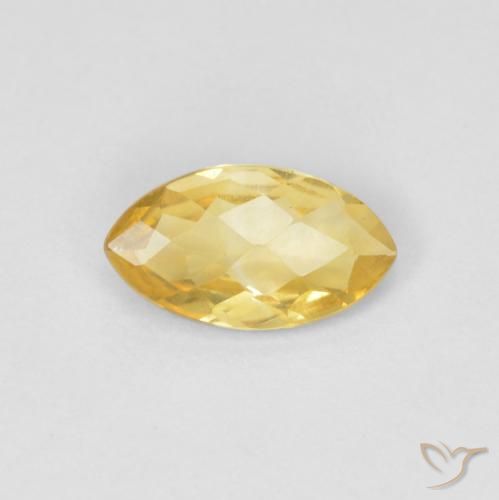 0.73ct Naturale Dorato Citrino, Taglio marquise, VS