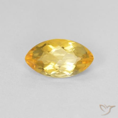 0.88ct Naturale Dorato Citrino, Taglio marquise, VS