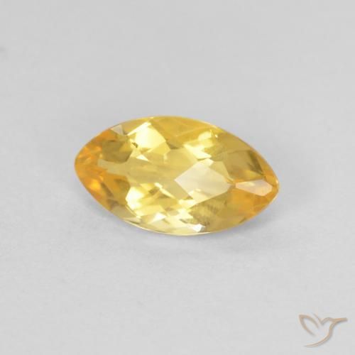Citrino Dorato naturale da 0.88 ct, Taglio marquise, VS