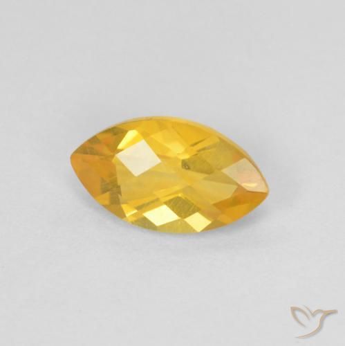 Citrino Oro brillante naturale da 0.91 ct, Taglio marquise, VS