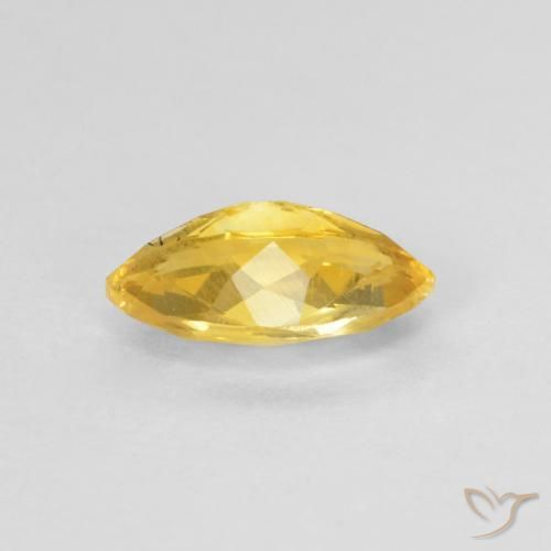Citrino Dorato medio naturale da 0.90 ct, Taglio marquise, VS