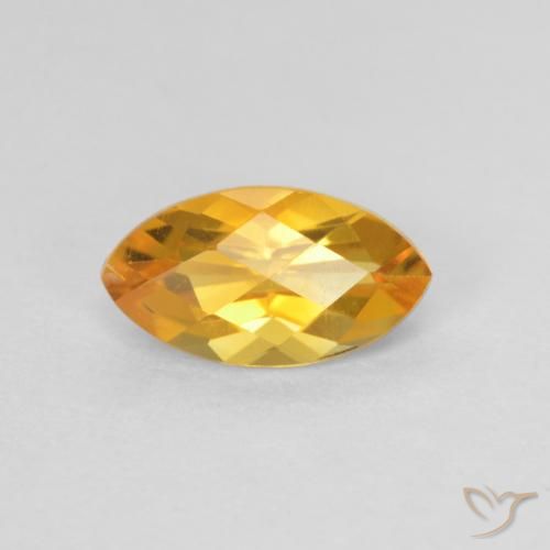 0.98ct Naturale Arancio Scuro-Oro Citrino, Taglio marquise, VS