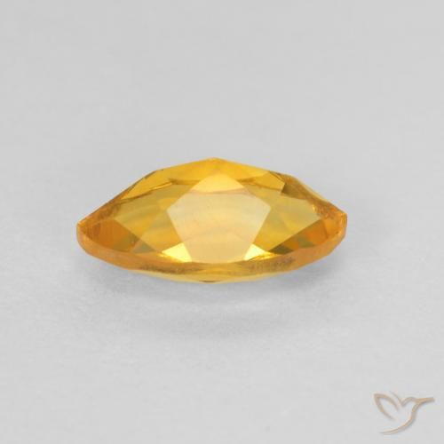 Citrino Arancio Scuro-Oro naturale da 0.98 ct, Taglio marquise, VS