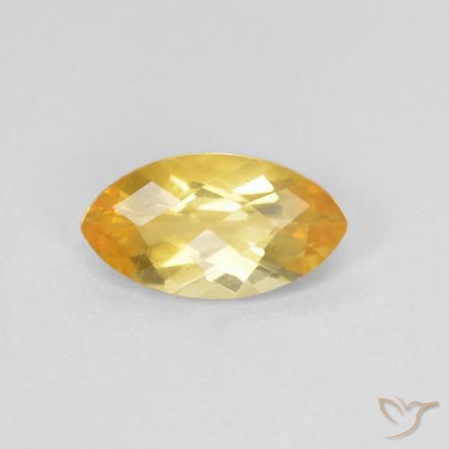 0.87ct Naturale Dorato Citrino, Taglio marquise, VS