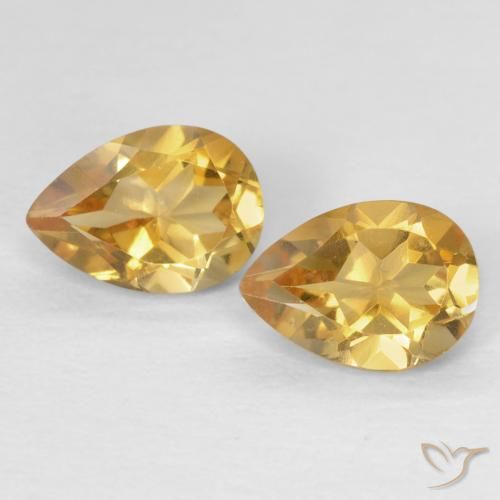 1.35ctw Naturale Dorato Citrino, Forma a pera, VVS-VS