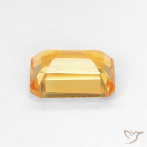 Citrino Medium Light Orange-Gold naturale da 1.48 ct, Ottagonale / Taglio smeraldo, VVS-VS