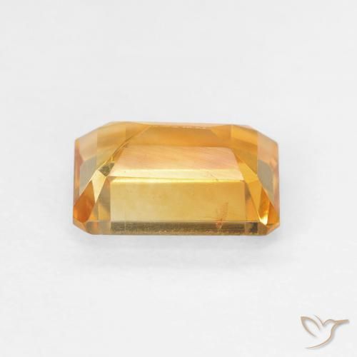 Citrino Arancio Scuro-Oro naturale da 1.50 ct, Ottagonale / Taglio smeraldo, VVS-VS