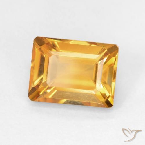 Citrino Arancio intenso-OroG naturale da 1.84 ct, Ottagonale / Taglio smeraldo, VVS-VS