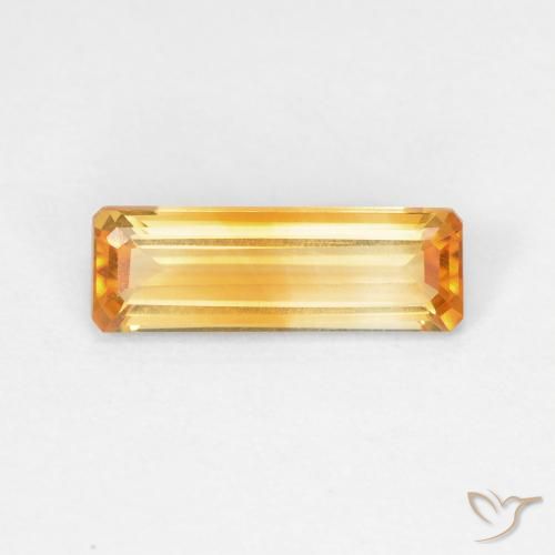 Citrino Arancio Dorato Profondo naturale da 1.32 ct, Ottagonale / Taglio smeraldo, VVS-VS