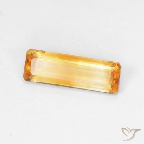 Citrino Arancio Dorato Profondo naturale da 1.32 ct, Ottagonale / Taglio smeraldo, VVS-VS