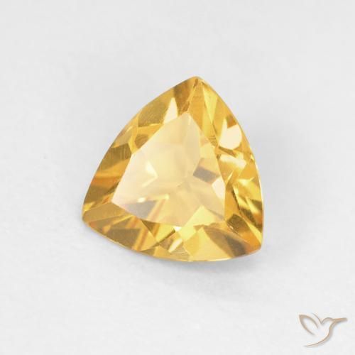 Citrino Oro brillante naturale da 1.03 ct, Taglio trillion, VVS