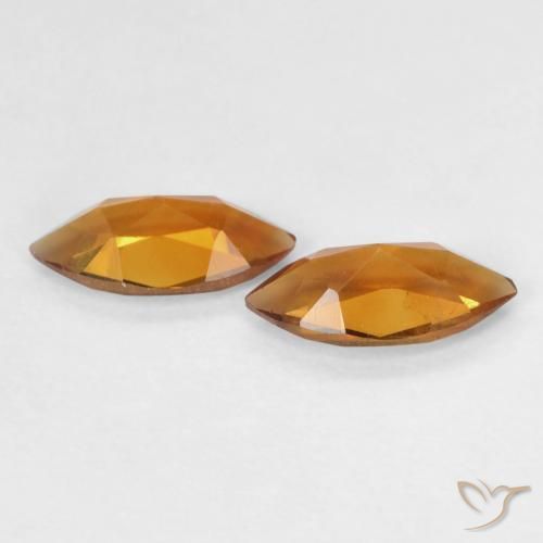 Gemme di Citrino Arancio Medio naturale da 0.93 ct, Taglio marquise, VS