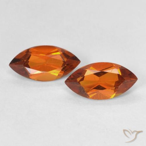 1.02ctw Naturale Arancione scuro Citrino, Taglio marquise, VS