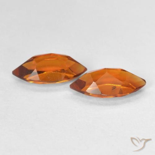 Gemme di Citrino Arancione scuro naturale da 1.02 ct, Taglio marquise, VS