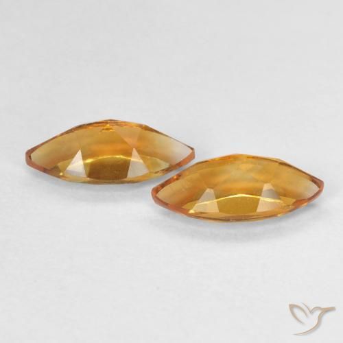 Gemme di Citrino Marrone arancio naturale da 1.00 ct, Taglio marquise, VVS-VS