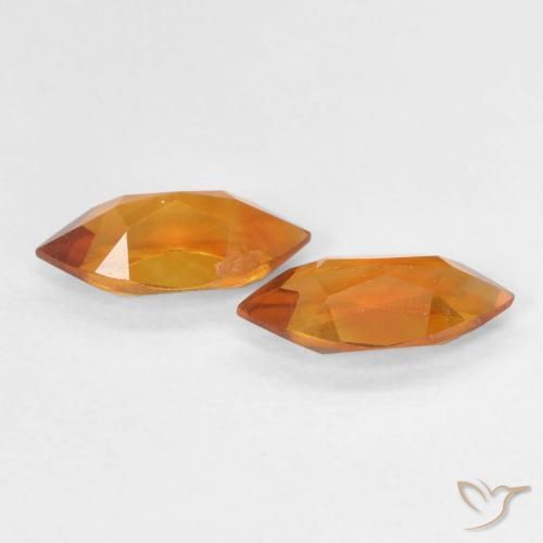 Gemme di Citrino Marrone arancio naturale da 0.98 ct, Taglio marquise, VVS