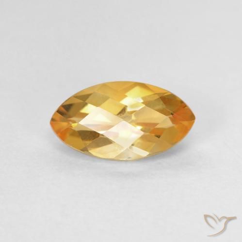 1.04ct Naturale Arancio dorato Citrino, Taglio marquise, VVS-VS
