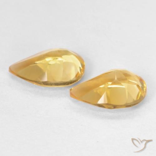 Gemme di Citrino Arancio-Oro naturale da 1.11 ct, Forma a pera, VVS
