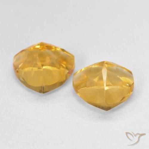 Gemme di Citrino Arancio-Oro naturale da 1.48 ct, Taglio trillion, VVS