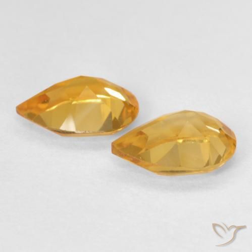 Gemme di Citrino Arancio-Oro naturale da 1.14 ct, Forma a pera, VVS