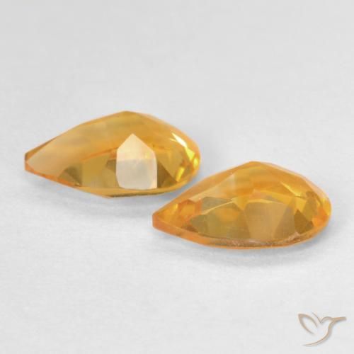 Gemme di Citrino Arancio-Oro naturale da 1.11 ct, Forma a pera, VVS