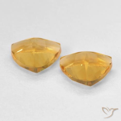 Gemme di Citrino Arancio-Oro naturale da 1.25 ct, Taglio trillion, VVS