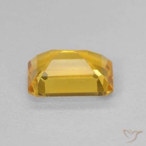 Citrino Oro medio naturale da 1.30 ct, Ottagonale / Taglio smeraldo, VVS