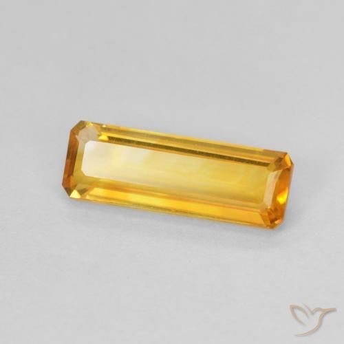 Citrino Dorato medio naturale da 1.48 ct, Ottagonale / Taglio smeraldo, VVS