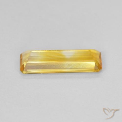 Citrino Arancio dorato naturale da 1.24 ct, Ottagonale / Taglio smeraldo, VVS