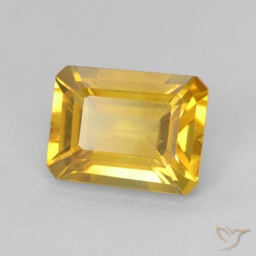 Citrino Dorato naturale da 1.64 ct, Ottagonale / Taglio smeraldo, VVS