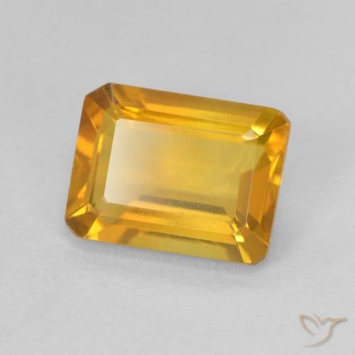 Citrino Dorato scuro naturale da 1.40 ct, Ottagonale / Taglio smeraldo, VVS