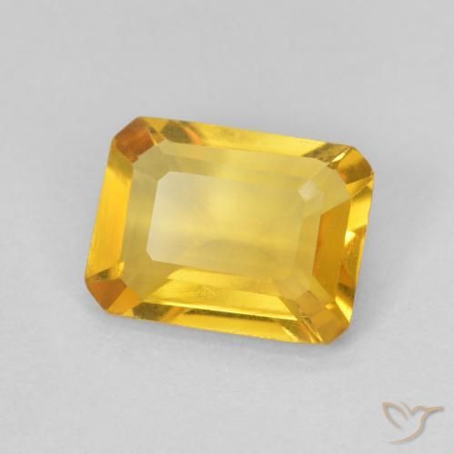 Citrino Dorato naturale da 1.18 ct, Ottagonale / Taglio smeraldo, VVS