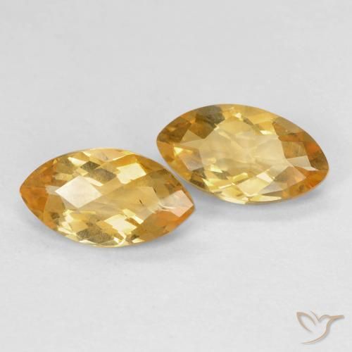 Gemme di Citrino Medium Light-Golden naturale da 1.71 ct, Taglio marquise, VS