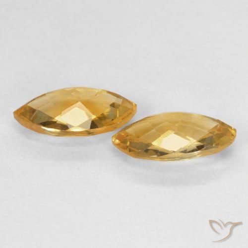 Gemme di Citrino Medium Light-Golden naturale da 1.71 ct, Taglio marquise, VS