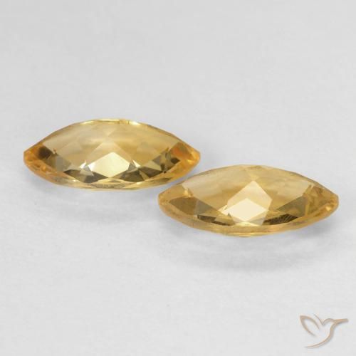 Gemme di Citrino Medium Light-Golden naturale da 1.71 ct, Taglio marquise, VS