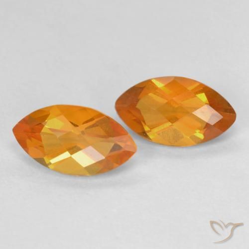 Gemme di Citrino Arancio Medio naturale da 1.93 ct, Taglio marquise, VS