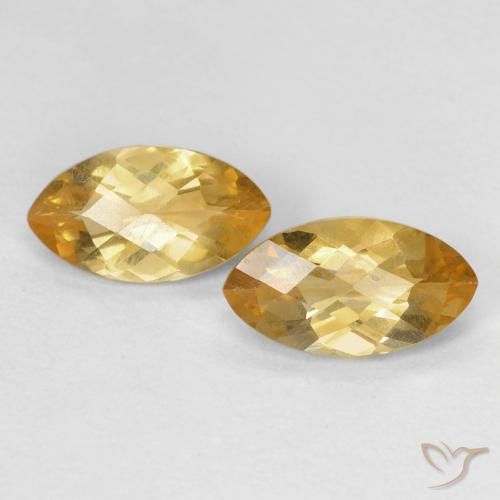 1.70ctw Naturale Arancio dorato Citrino, Taglio marquise, VS