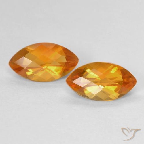 1.88ctw Naturale Arancio-Oro Citrino, Taglio marquise, VS