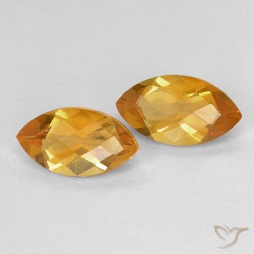 Gemme di Citrino Arancio intenso-OroG naturale da 1.81 ct, Taglio marquise, VS