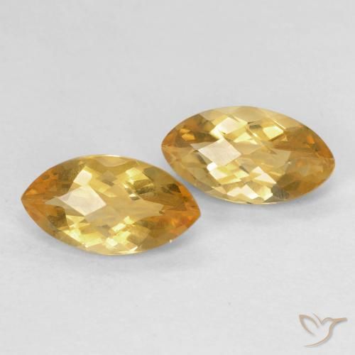Gemme di Citrino Medium Dark-Golden naturale da 1.88 ct, Taglio marquise, VS