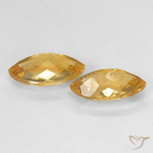 Gemme di Citrino Medium Dark-Golden naturale da 1.88 ct, Taglio marquise, VS