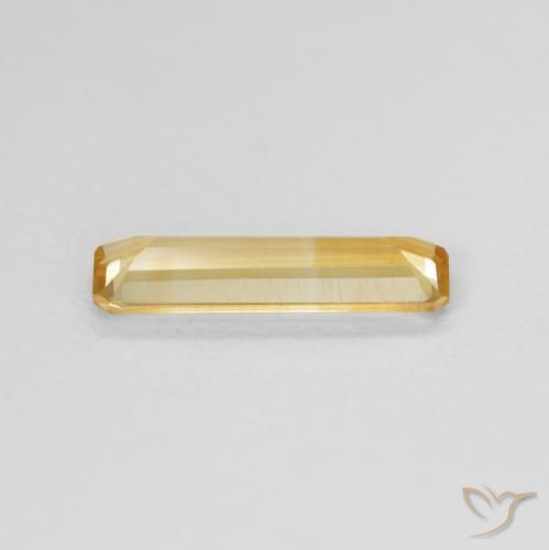 Citrino Dorato naturale da 0.87 ct, Ottagonale / Taglio smeraldo, VVS-VS